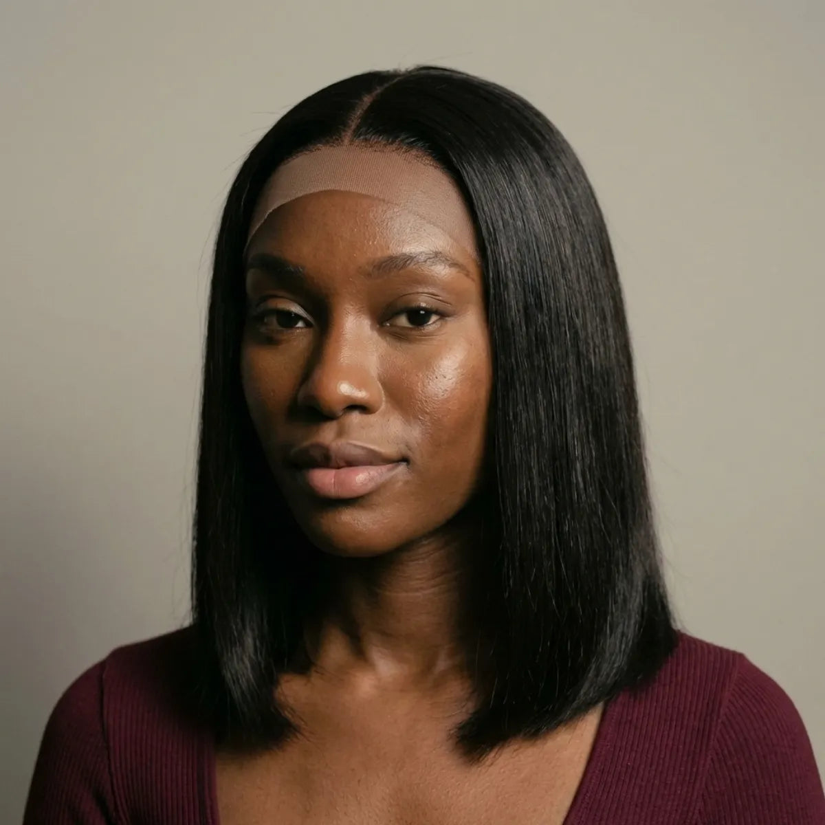 Glueless Bob Wig Back View — 180% Density 13x4 HD Frontal Natural Black for Black Women | Chiesma