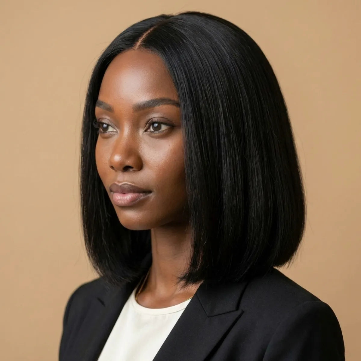 Glueless 5x5 HD lace blunt cut bob wig 210 density for black women