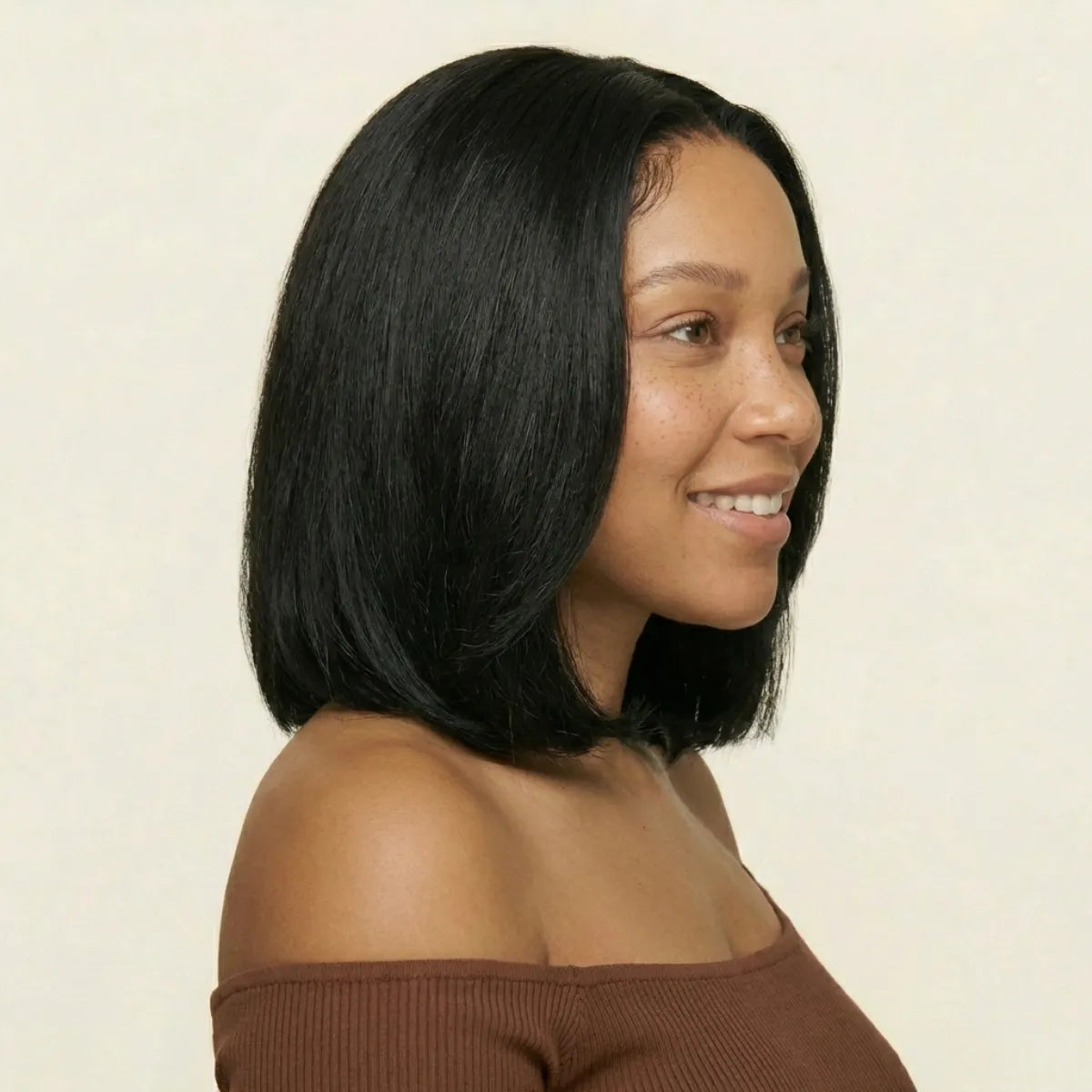 12A Grade Glueless Bob Wig for Black Women — 5x5 SSD HD Lace Closure 250% Density #1B Natural Black | Chiesma