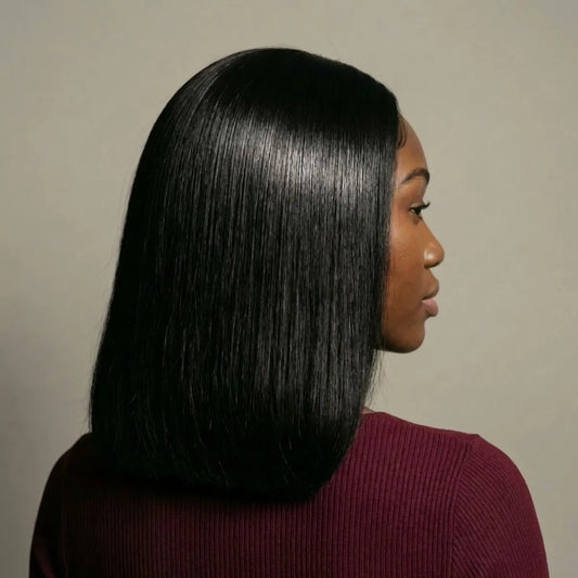 250% density glueless blunt cut bob wig HD 13x4 lace frontal for black women 14 Inch #1B natural black