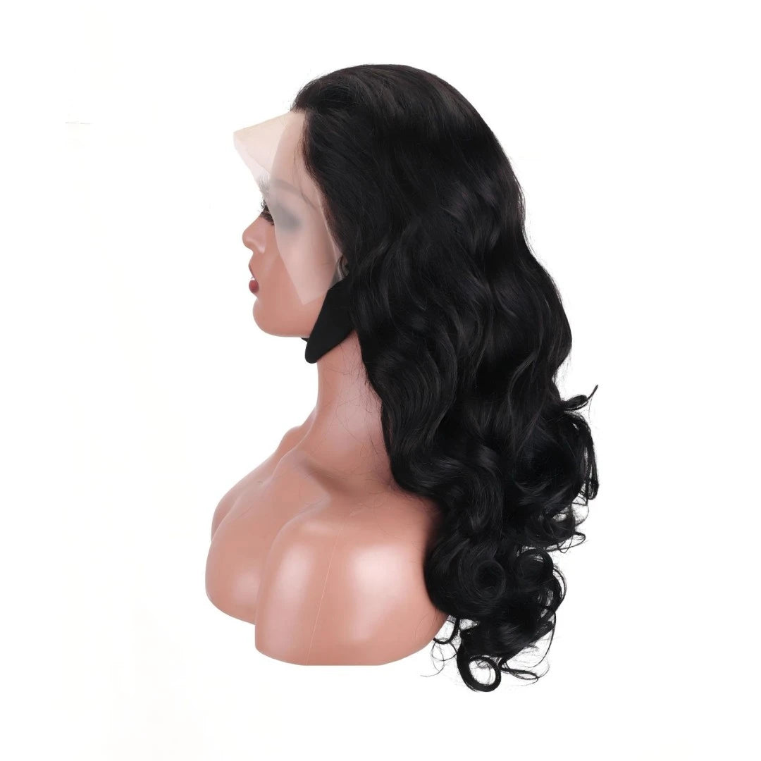 Melted HD lace hairline and side profile of loose wave wig