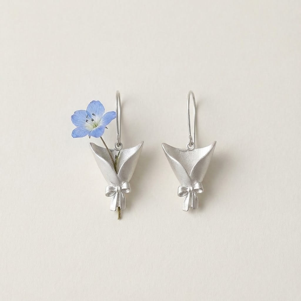 Chiesma Bouquet Earrings — Earrings Made for Your Own Flowers