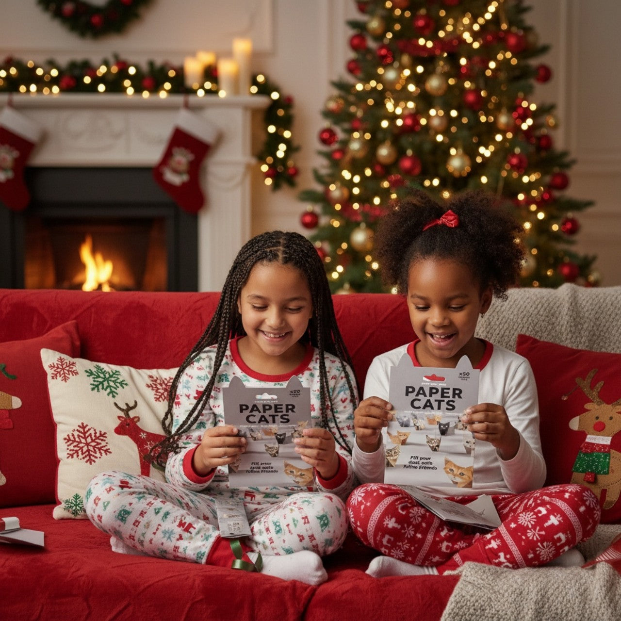 DIY Origami Paper Cats Kit | 50 Sheets Cute Animal Craft for Adults & Kids