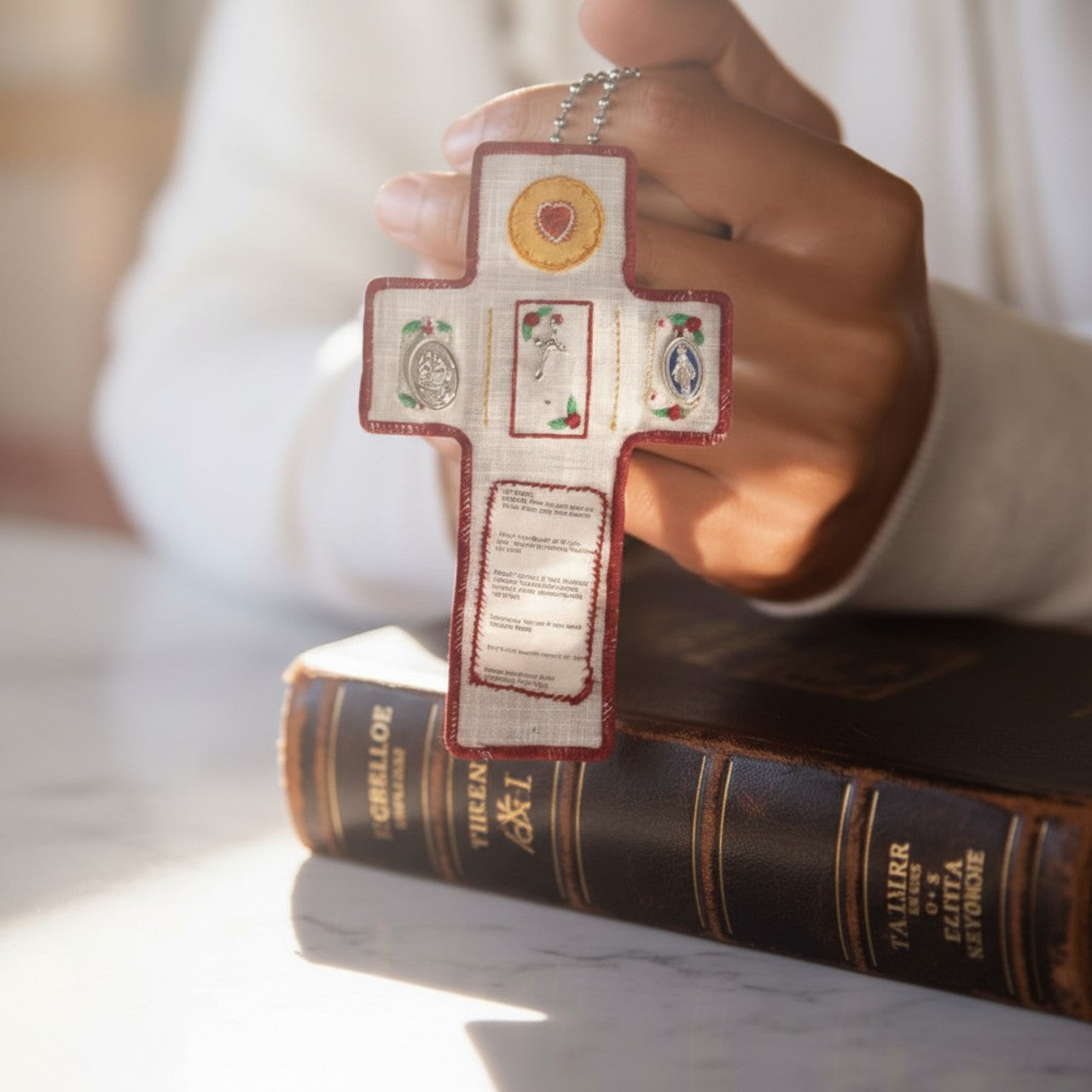 2-Pack Travel Pocket Shrines – Handmade Christian Altar Set