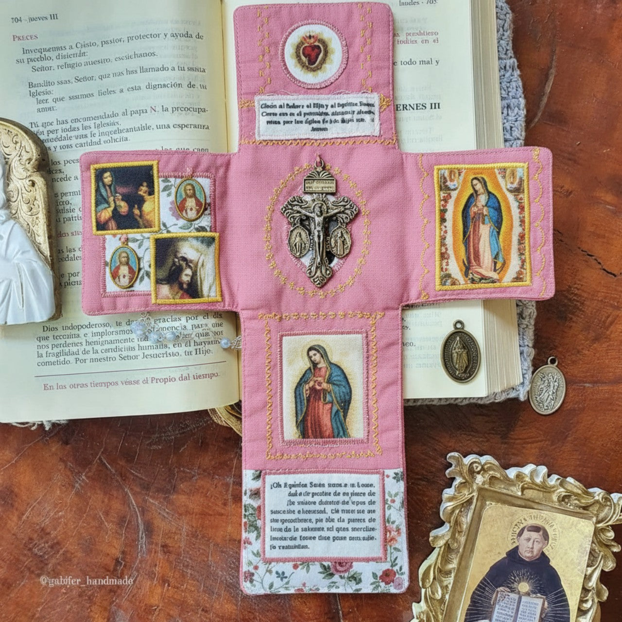 2-Pack Travel Pocket Shrines – Handmade Christian Altar Set