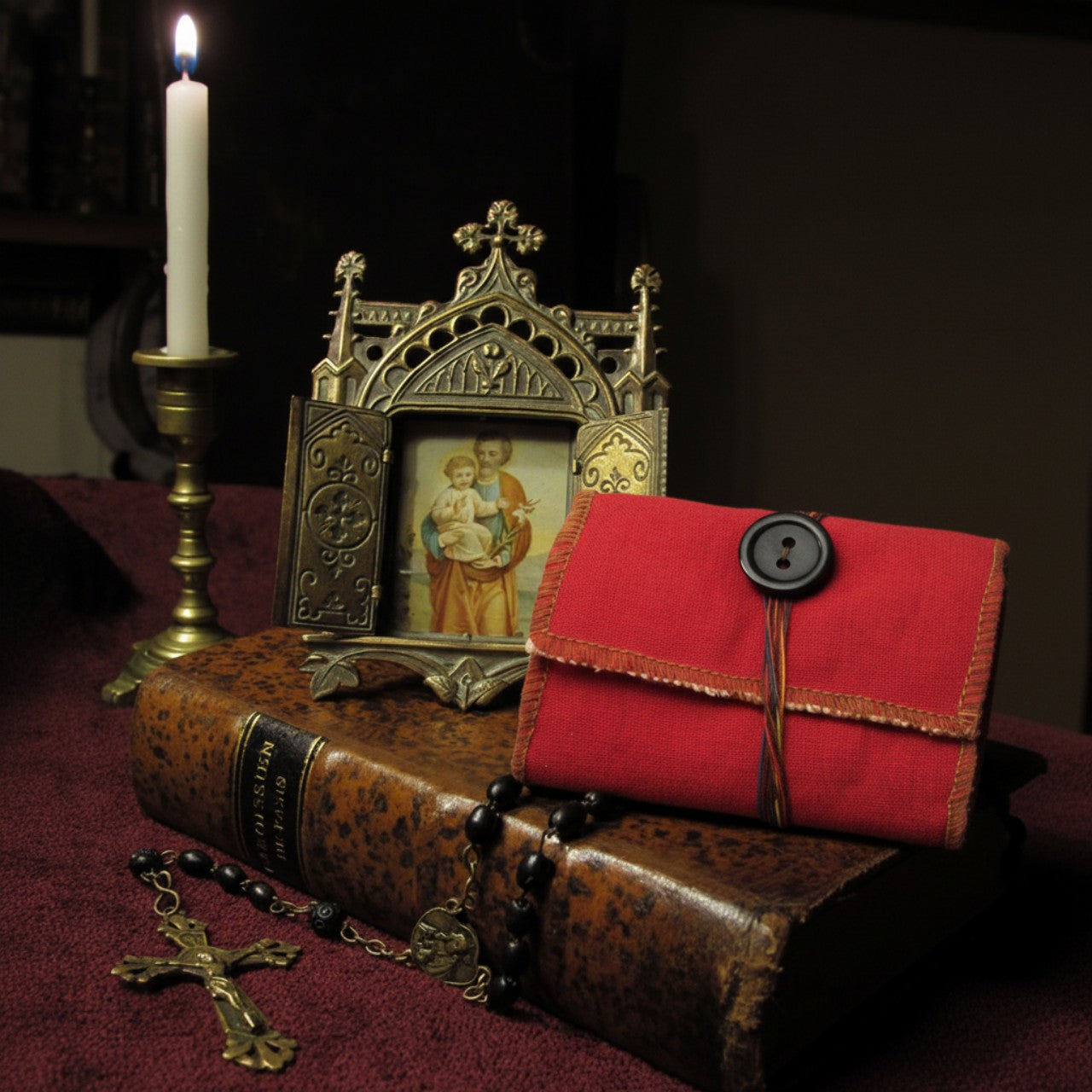 2-Pack Travel Pocket Shrines – Handmade Christian Altar Set