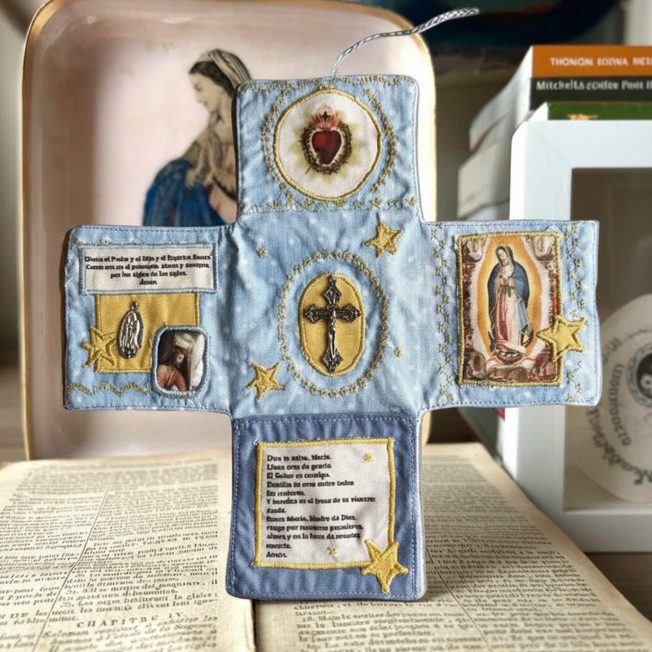 2-Pack Travel Pocket Shrines – Handmade Christian Altar Set