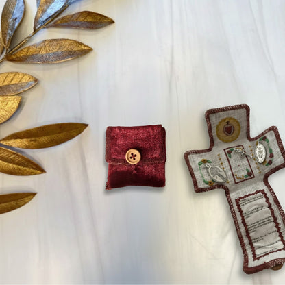 2-Pack Travel Pocket Shrines – Handmade Christian Altar Set