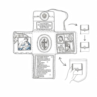 2-Pack Travel Pocket Shrines – Handmade Christian Altar Set