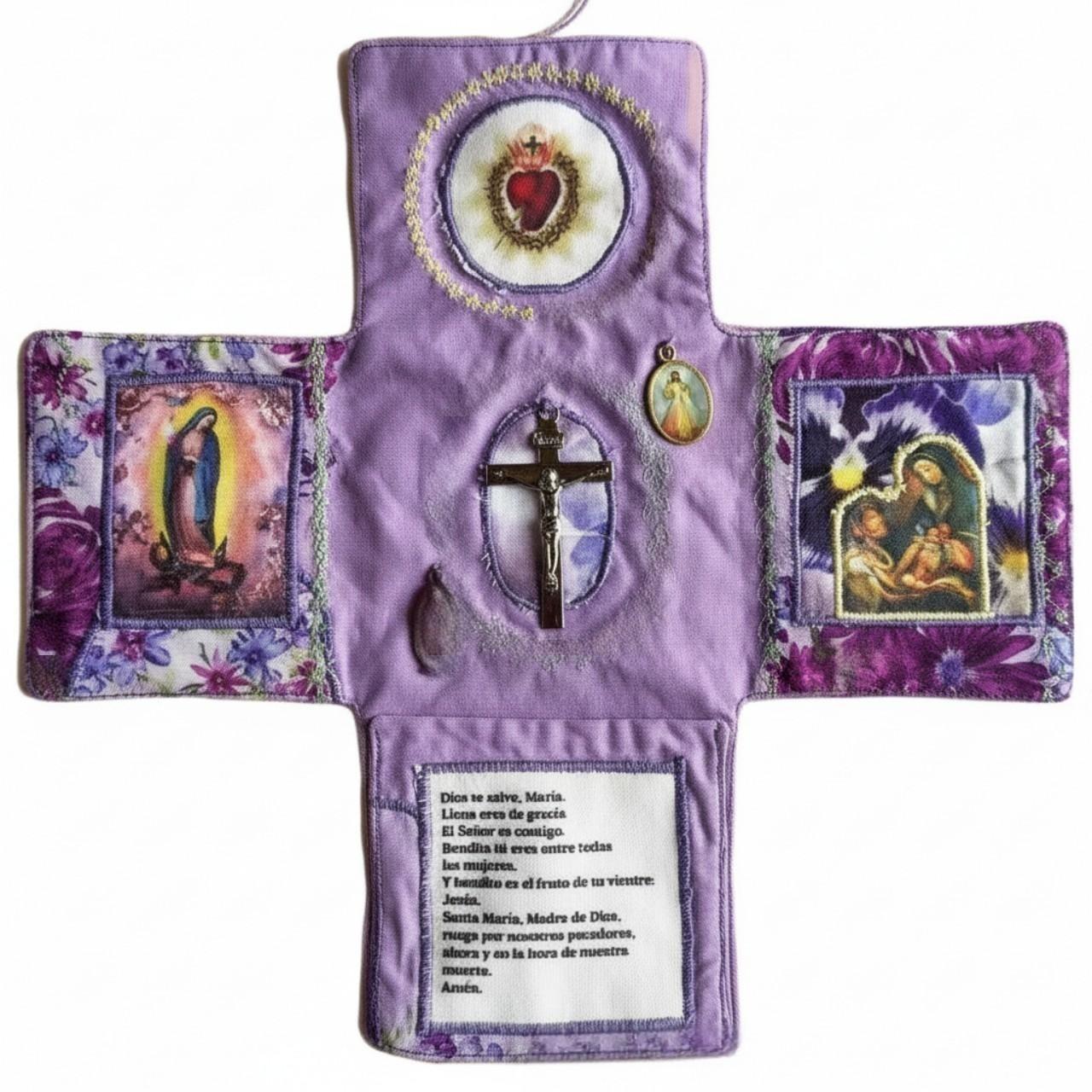2-Pack Travel Pocket Shrines – Handmade Christian Altar Set