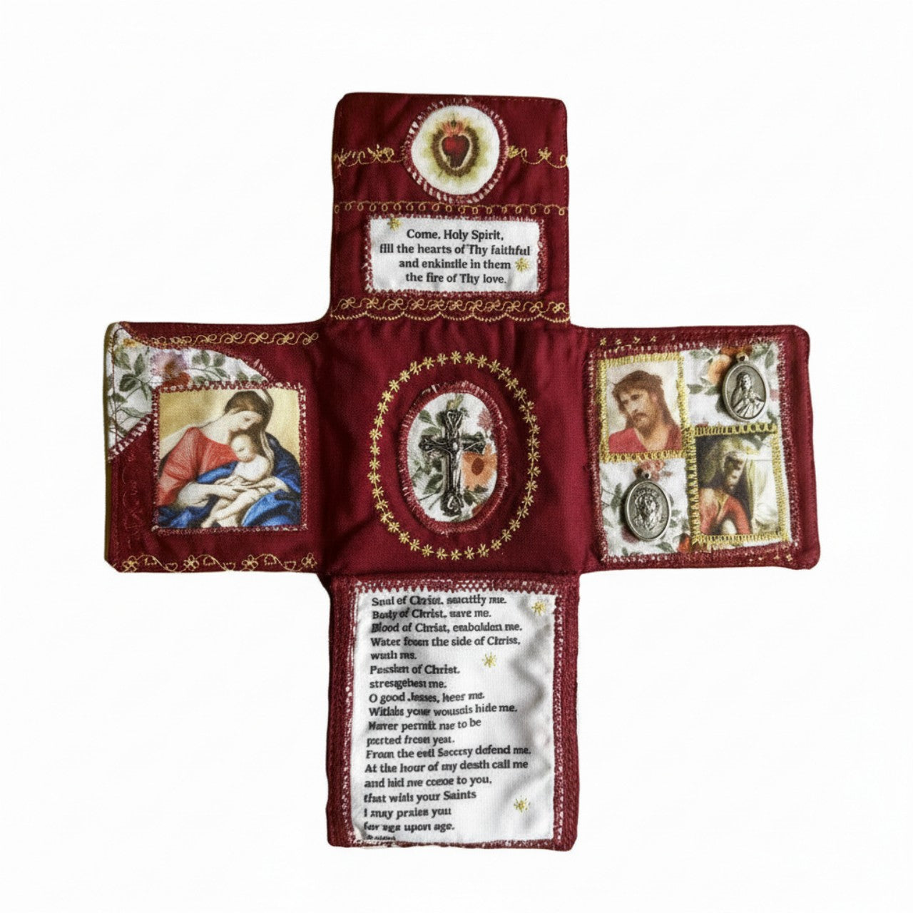 2-Pack Travel Pocket Shrines – Handmade Christian Altar Set