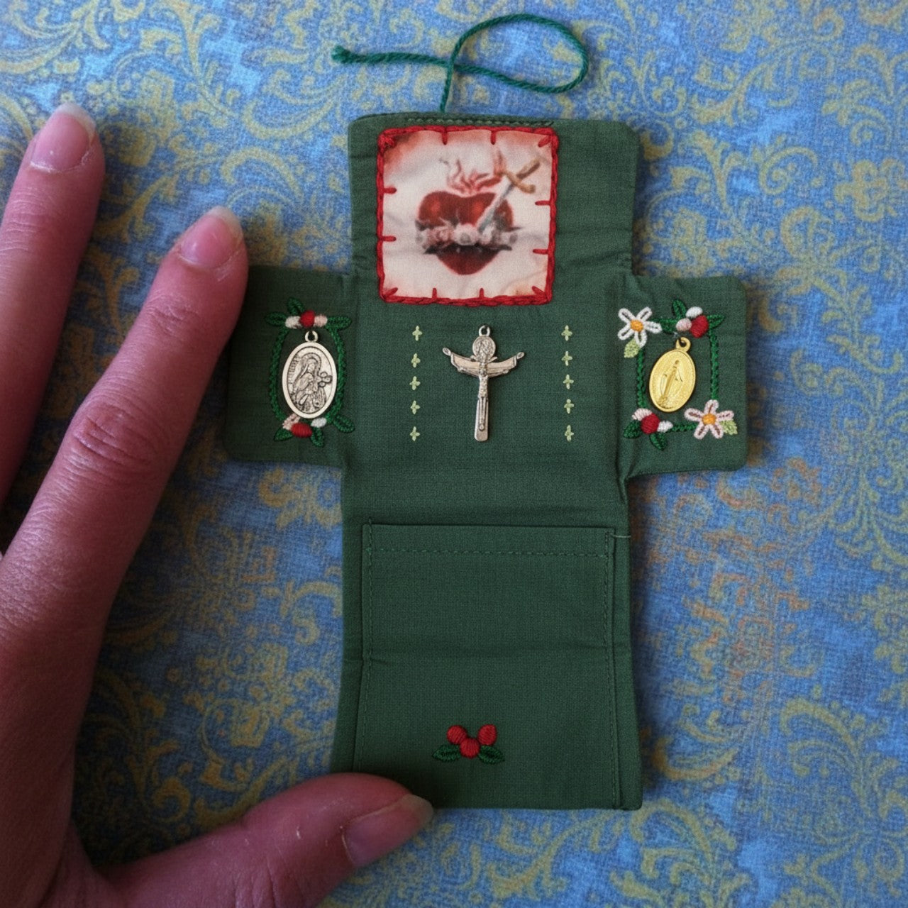 2-Pack Travel Pocket Shrines – Handmade Christian Altar Set