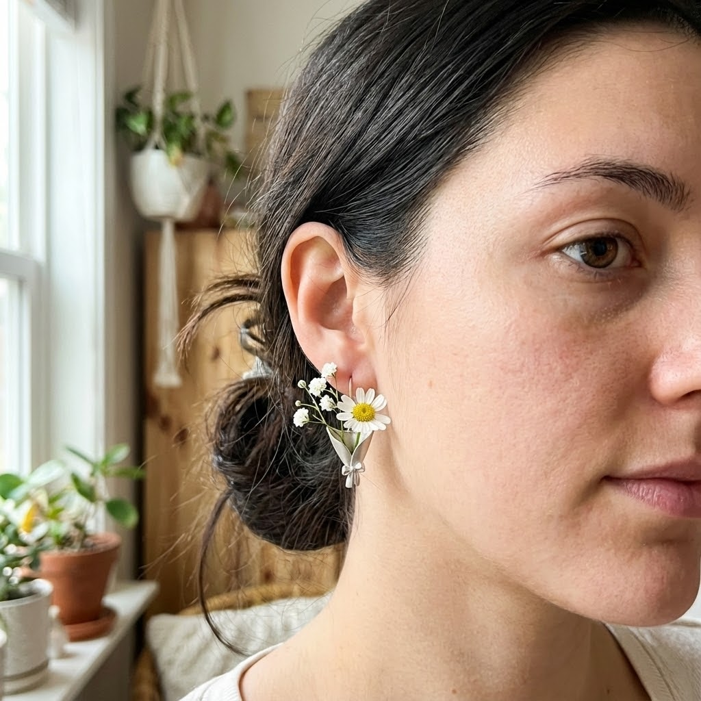 Chiesma Bouquet Earrings — Earrings Made for Your Own Flowers